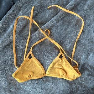 triangle cut out bikini top